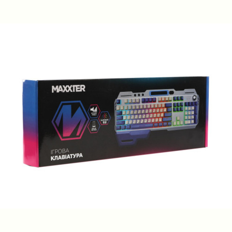 Клавiатура Maxxter KBG-RGB-01-UA