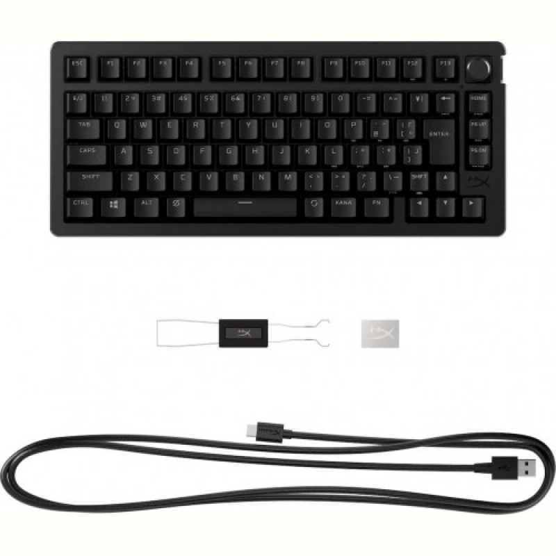 Клавиатура беспроводная HyperX Alloy Rise 75 Red RGB UA Black (91Y91AA)
