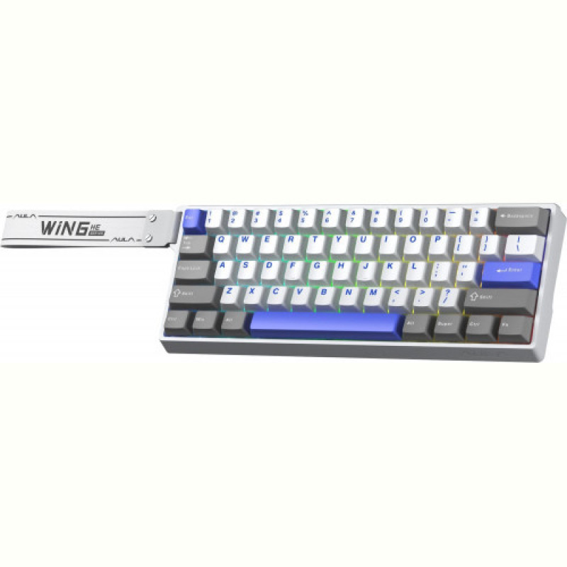 Клавіатура Aula WIN68 HE Max Magnetic switch Grey/White/Purple (6978080504081)
