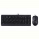 Комплект (клавіатура, миша) A4Tech F1512 Black USB