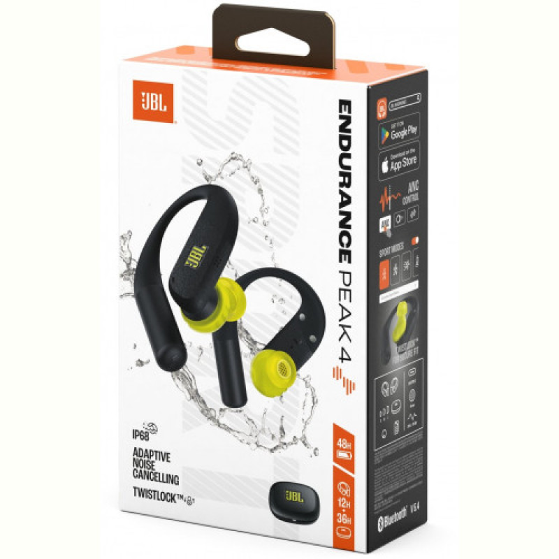 Bluetooth-гарнитура JBL Endurance Peak 4 Black (JBLENDUPEAK4BLKL)