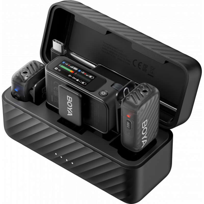 Бездротовий мікрофон BOYA MIC 2-02 Type-C/TRS Black