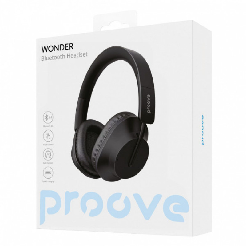 Бездротові навушники Proove Wonder black (HPWD00010001)
