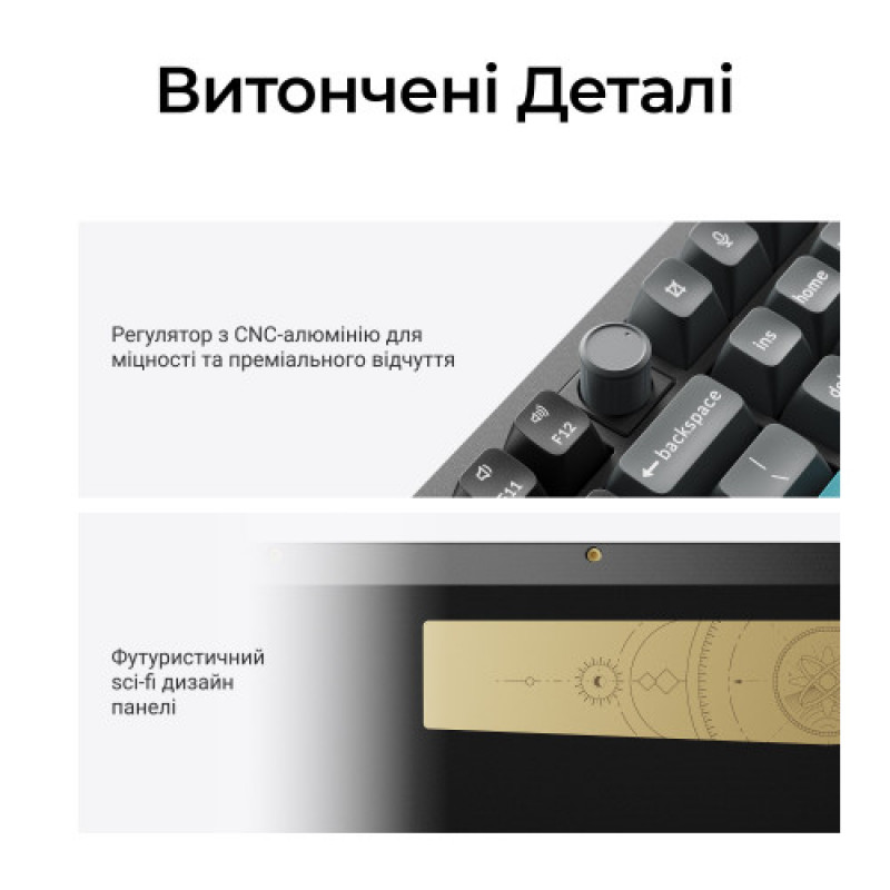 Клавіатура бездротова Keychron Q6 Ultra Keychron Red Switch Black RGB (Q6U-M1-UA)