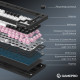 Клавіатура бездротова GamePro Asgard Valhalla QLAB Sakura Switch Black (MK160-B-QS-PRO)