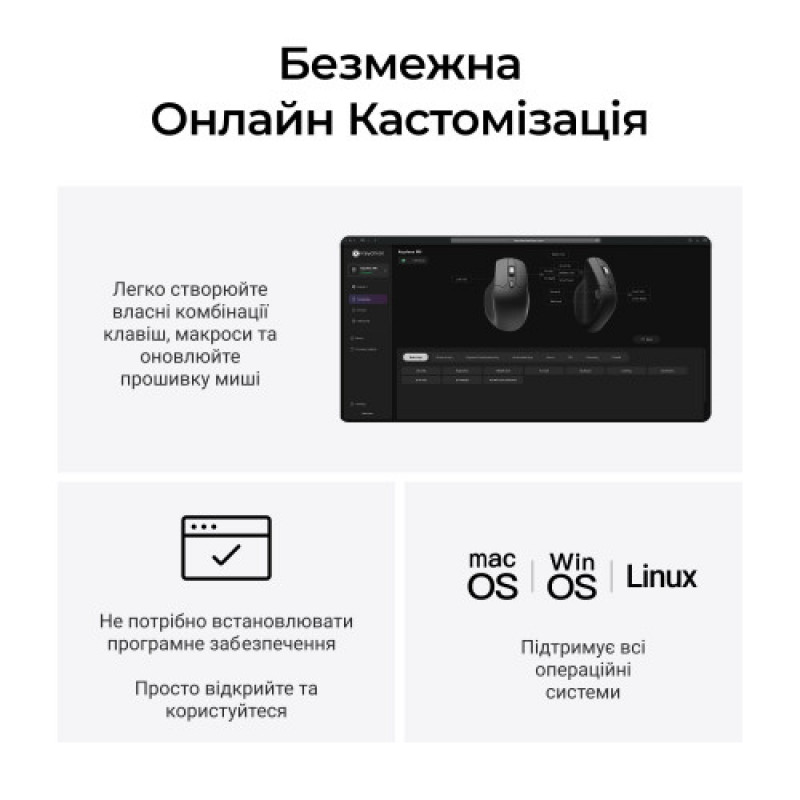Мышь беспроводная Keychron M6S WL White (M6S-B72)