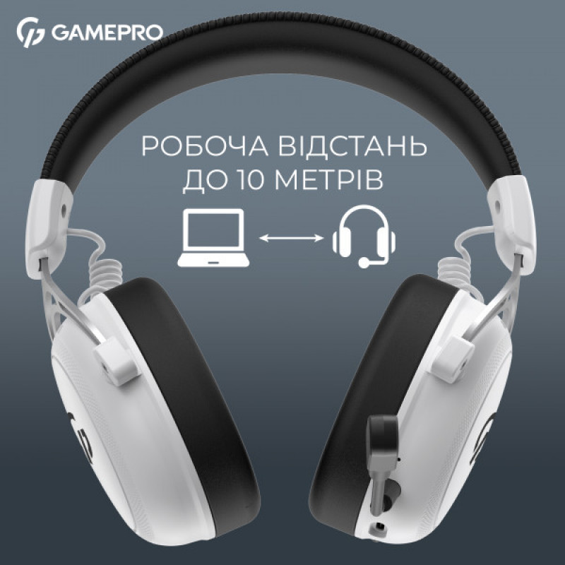 Бездротова ігрова гарнітура GamePro Asgard Skald (HSW160W)