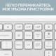 Клавiатура бездротова Logitech Signature Slim K950 US OffWhite USB (920-012466)