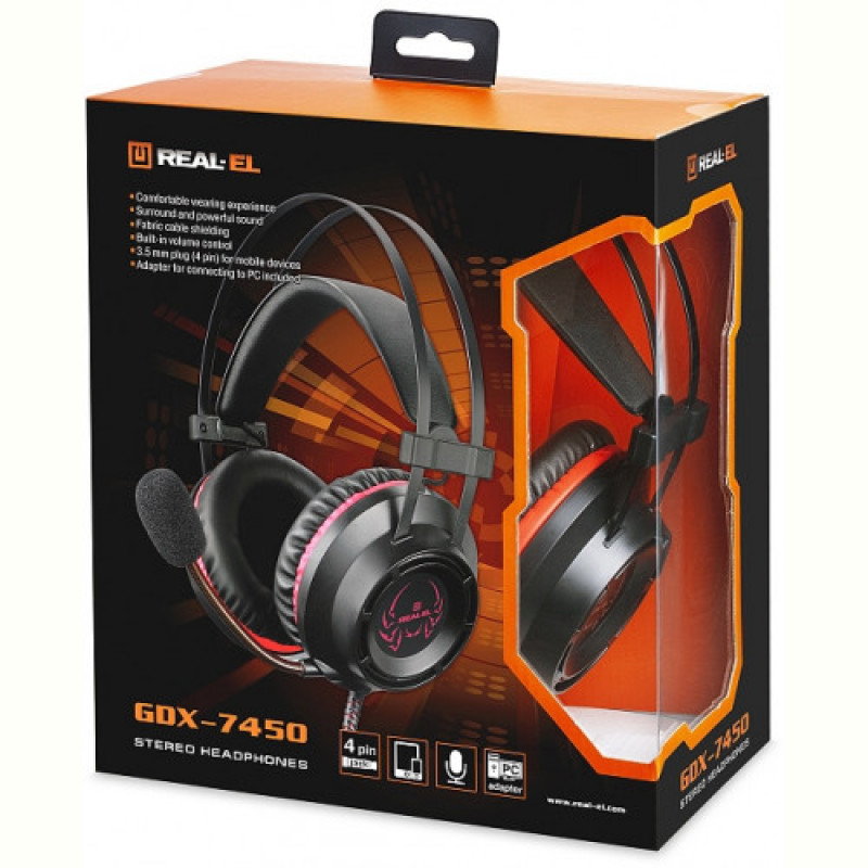Гарнітура REAL-EL GDX-7450 Black