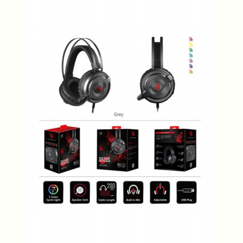 Гарнитура A4Tech Bloody G520S Grey