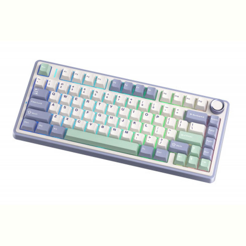 Клавіатура бездротова Aula F75 White (6948391208640)