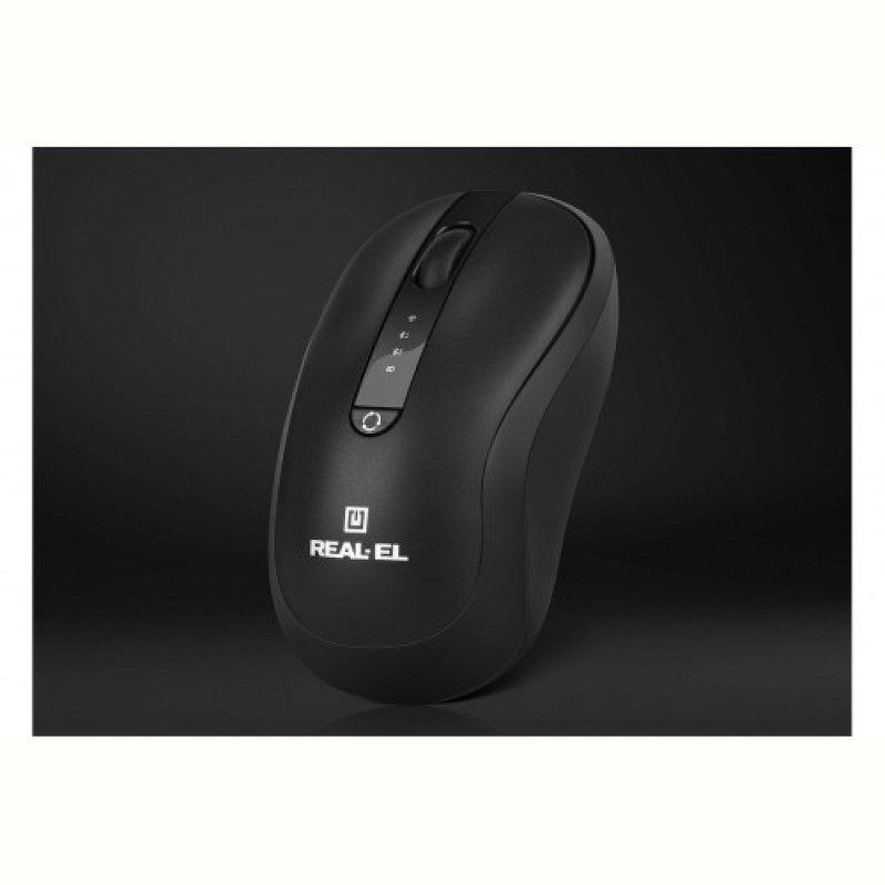 Миша бездротова REAL-EL RM-450W Black
