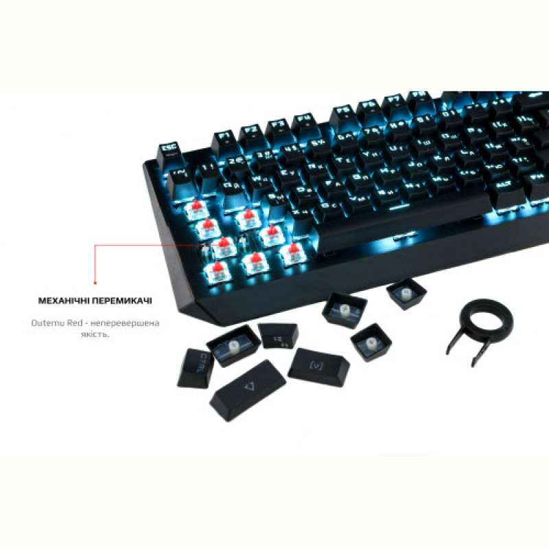 Клавіатура Motospeed CK95 Outemu Red Black (mtck95cmr)