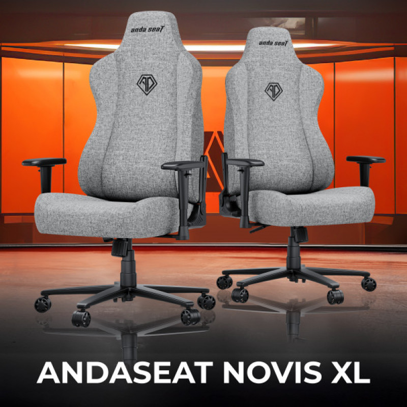 Крісло ігрове Anda Seat Novis XL Fabric Dark Gray Size XL