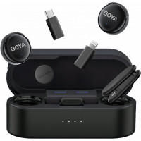 Бездротовий мікрофон BOYA LINK 3-01 Type-C/TRS/Lightning Black