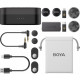 Бездротовий мікрофон BOYA LINK 3-01 Type-C/TRS/Lightning Black