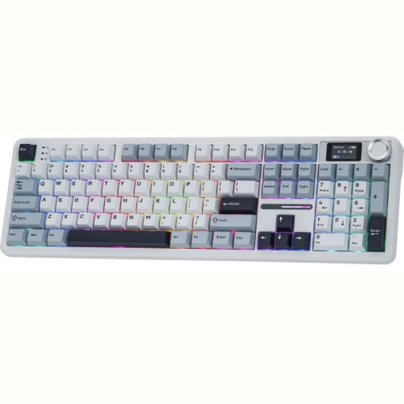 Клавиатура беспроводная Aula F108 Pro White (6978080501318)