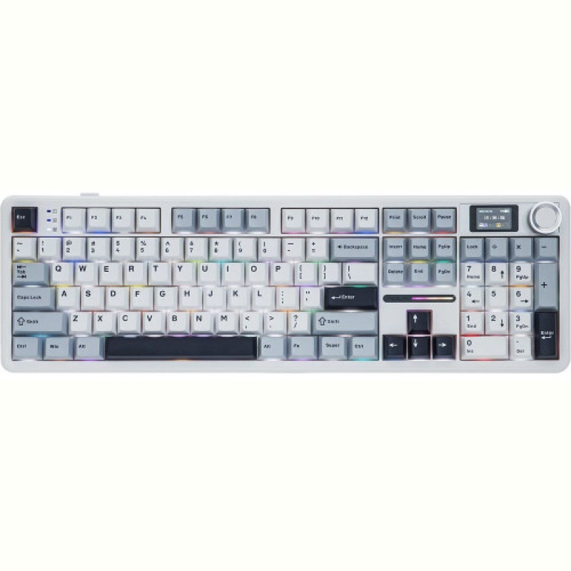 Клавиатура беспроводная Aula F108 Pro White (6978080501318)
