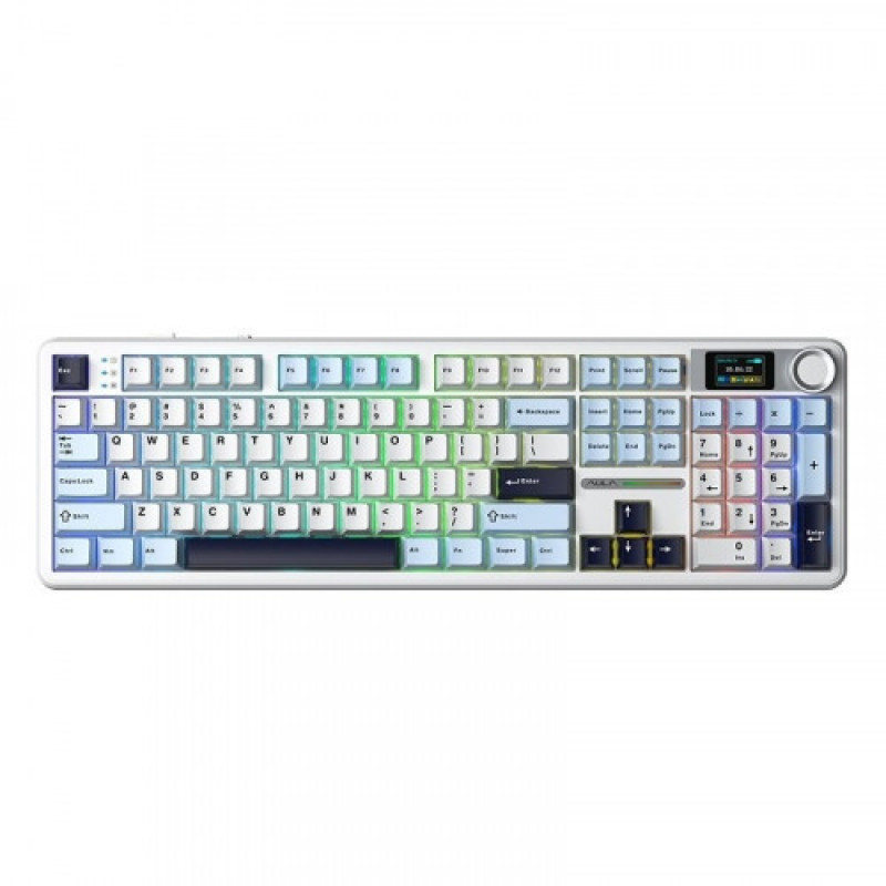 Клавиатура беспроводная Aula F108 Pro White (6978080501318)