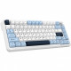 Клавіатура бездротова Ajazz AK820 Max Plus Day Dream Switch White (AK820MAX-DD-BWD)