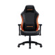 Крісло ігрове Anda Seat Luna Color Size L Black/Orange PVC (AD18-48-BO-PV)