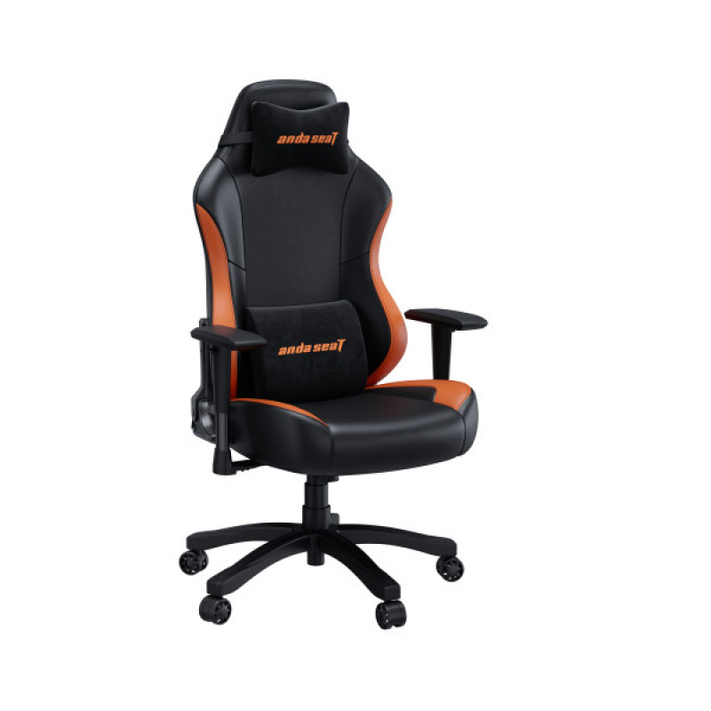 Крісло ігрове Anda Seat Luna Color Size L Black/Orange PVC (AD18-48-BO-PV)