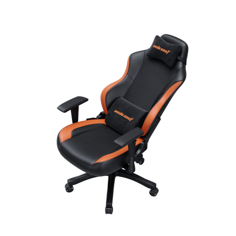 Крісло ігрове Anda Seat Luna Color Size L Black/Orange PVC (AD18-48-BO-PV)