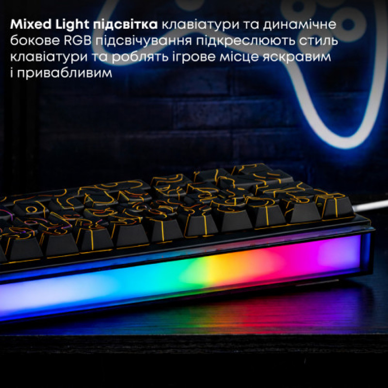 Клавиатура Ajazz NK68 Red Switch Black USB-C (NK68-R-S-B)