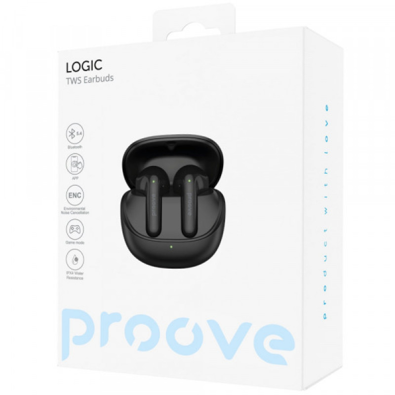 Бездротові навушники Proove Logic TWS (APP) black