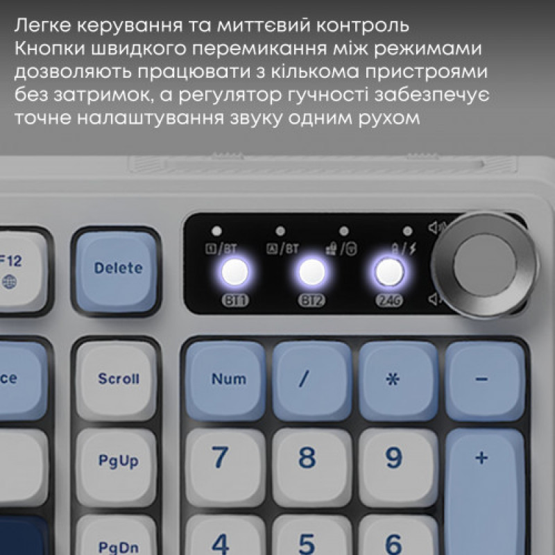 Клавиатура беспроводная Ajazz AF98 Plus Glacier Blue (AF98-PLUS-GB)