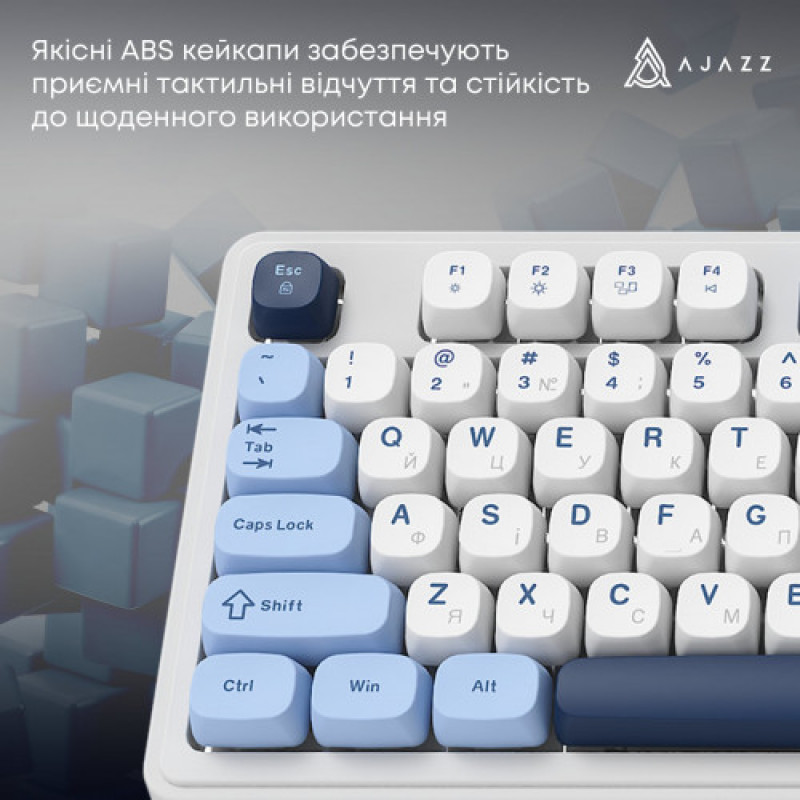 Клавиатура беспроводная Ajazz AF98 Plus Glacier Blue (AF98-PLUS-GB)