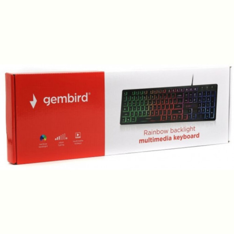 Клавиатура Gembird KB-UML-01-UA Black USB UKR