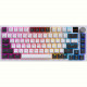 Клавіатура бездротова GamePro Asgard Valhalla QLAB Sakura Switch White With Display (MK160-W-D-QS-PRO)