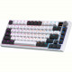 Клавіатура бездротова GamePro Asgard Valhalla QLAB Sakura Switch White With Display (MK160-W-D-QS-PRO)