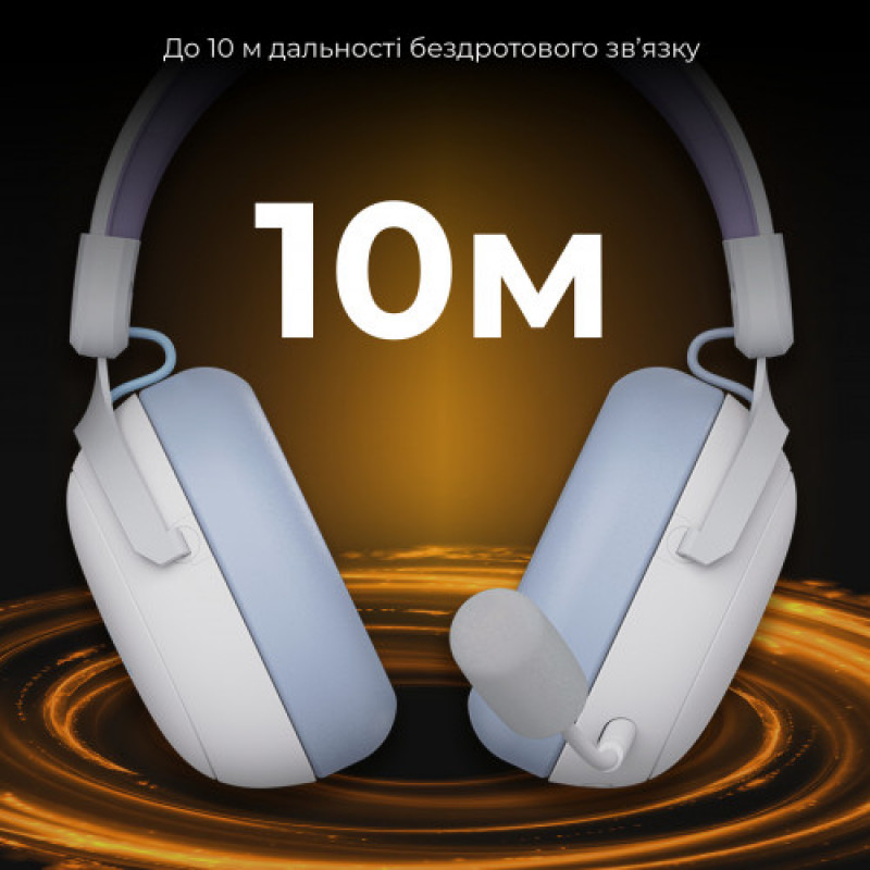 Bluetooth-гарнитура Ajazz AHM08 MAX 3-Mode White (AHM08-MAX-PWB)