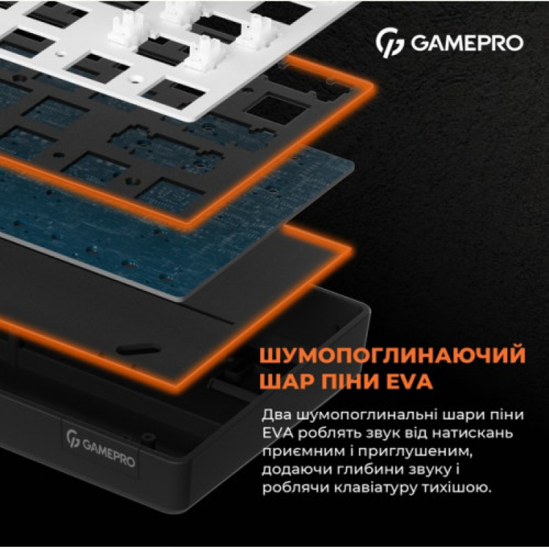 Клавиатура GamePro MK130R Red Swich Hot-Swap RGB Black