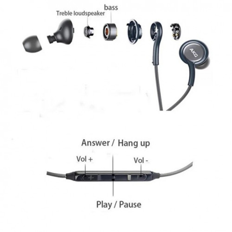 Гарнитура Samsung EO-IG955 Tuned by AKG Black (GH59-14744A-OEM)