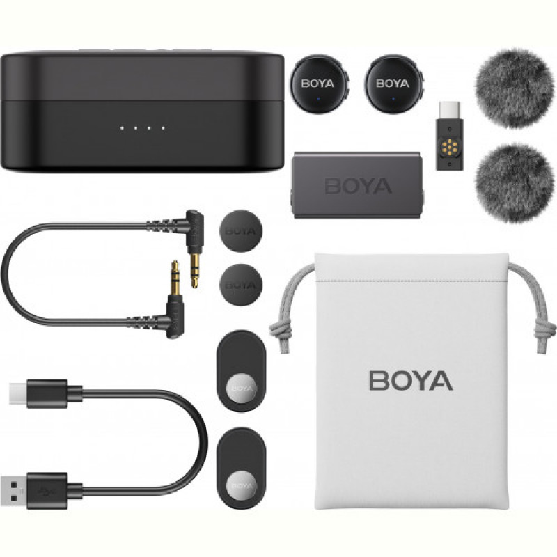 Мікрофон BOYA LINK 3-02 Type-C/TRS Black