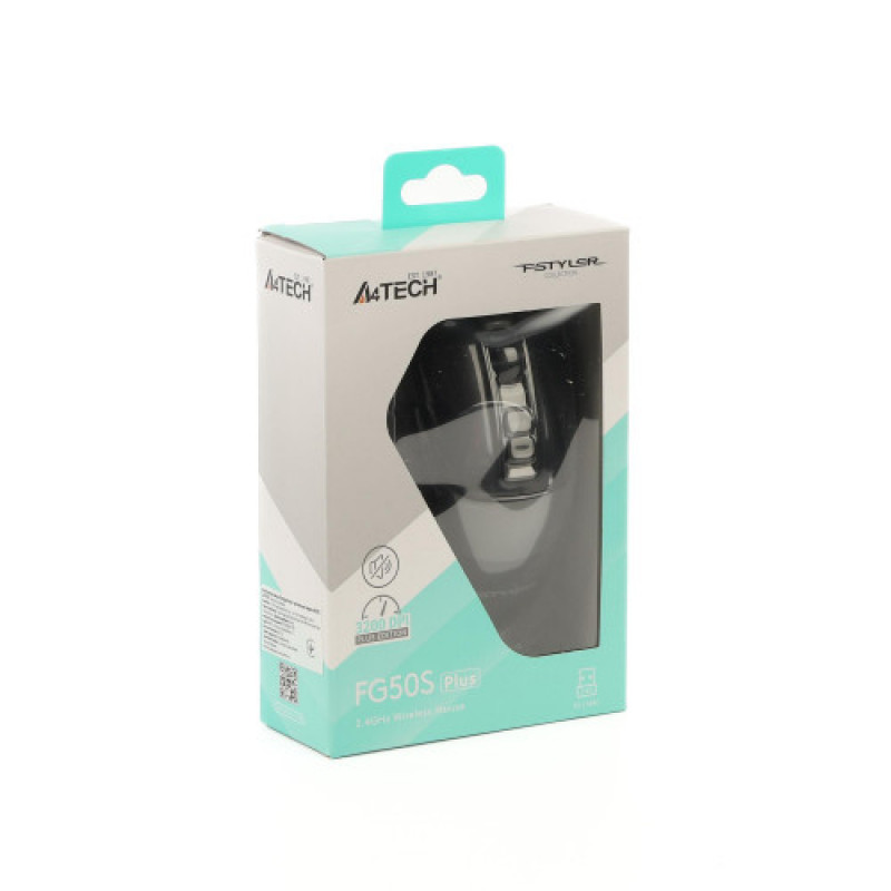 Мышь беспроводная A4Tech Fstyler FG50S Plus Black