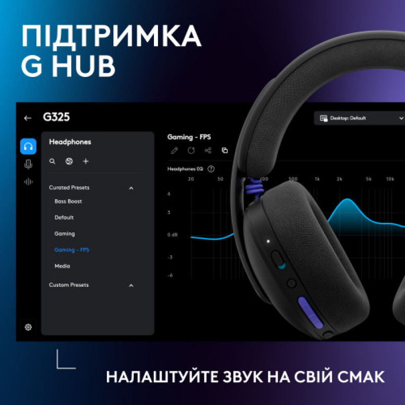 Гарнитура Logitech G325 Lightspeed Black (981-001524)