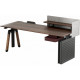 Компьютерный стол с электрорегулировкой высоты Sihoo D07 1.8m Walnut/Black