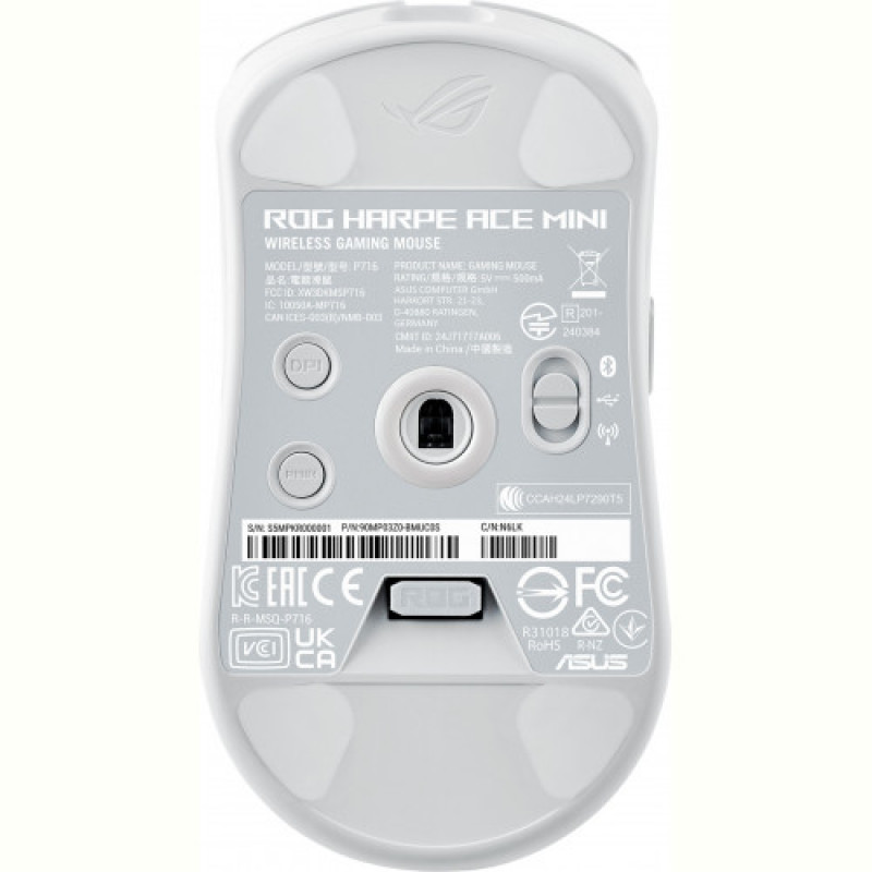 Мышь беспроводная Asus ROG Harpe Ace Mini White (90MP03Z0-BMUA10)