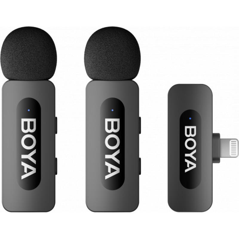 Бездротовий петличний мікрофон BOYA BY-V3 Lightning Black