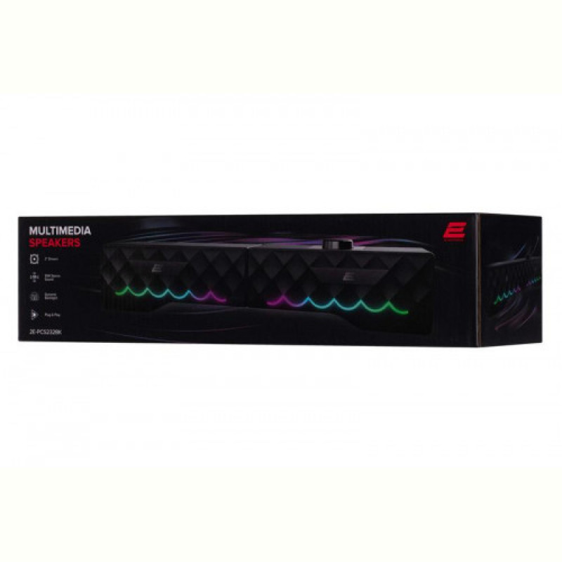 Акустична система 2E PCS232 RGB Soundbar Black (2E-PCS232BK)