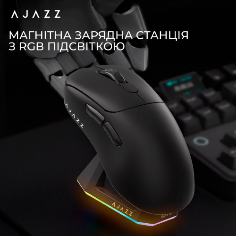 Мышь беспроводная Ajazz AJ179Pro Black (AJ179-PRO-B)