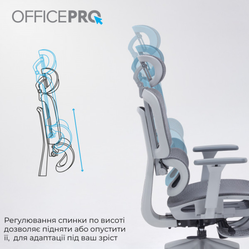 Офисное кресло OfficePro Skyline OC750-G-DG-DG