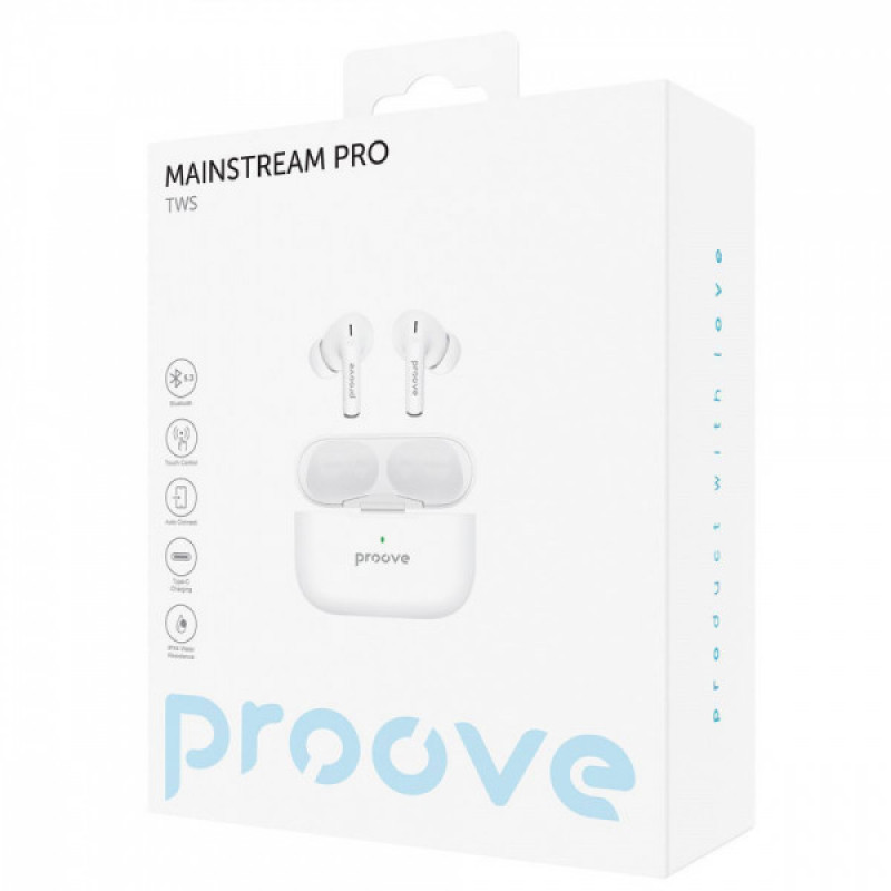 Бездротові навушники Proove Mainstream Pro TWS white