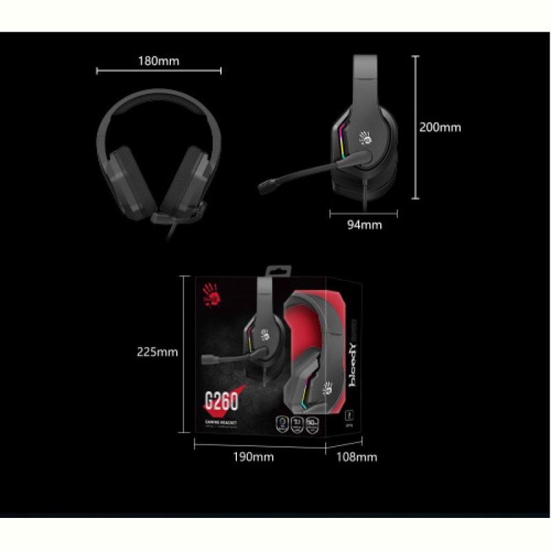 Гарнітура Bloody G260 Black