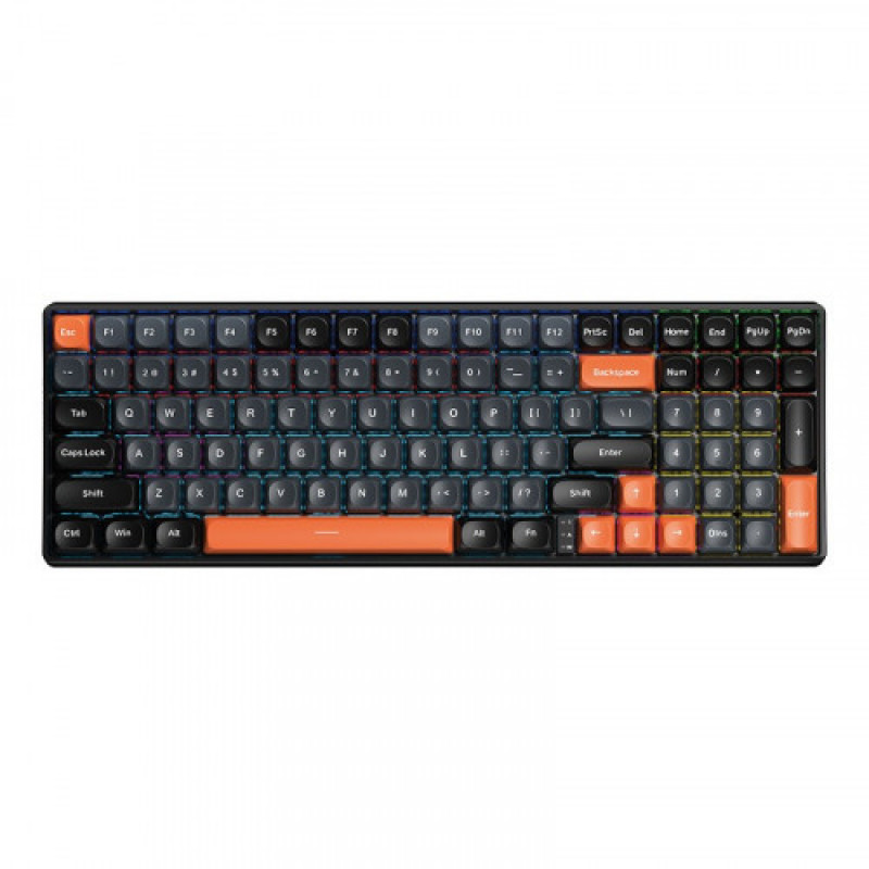 Клавиатура Aula S100 Wired keyboard Brown switch Black EN/UA (6948391203157)