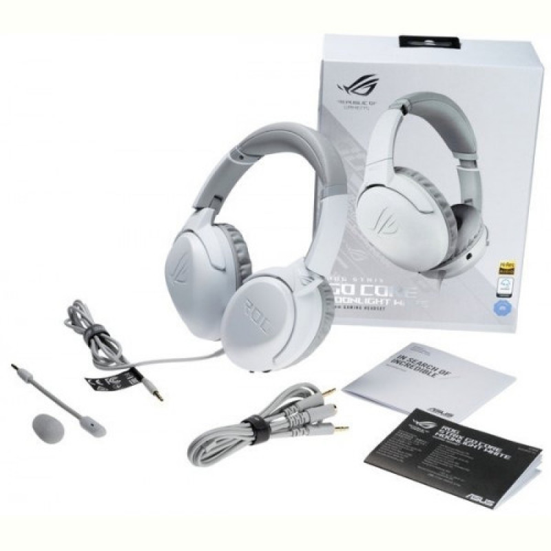 Гарнітура Asus ROG Strix Go Core Moonlight White (90YH0381-B1UA00)